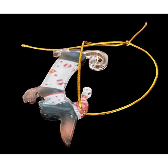 Dachshund Ornament New Gift tag hanger Doxie Weenie Dog Weiner German Pup - Picture 11 of 12